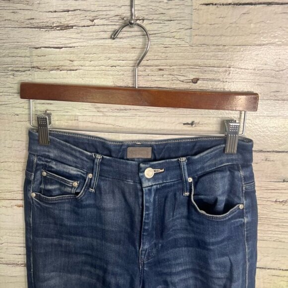 Mother High Waisted Looker Ankle Fray in Tongue in Chic Wash Size 25 - Picture 4 of 10